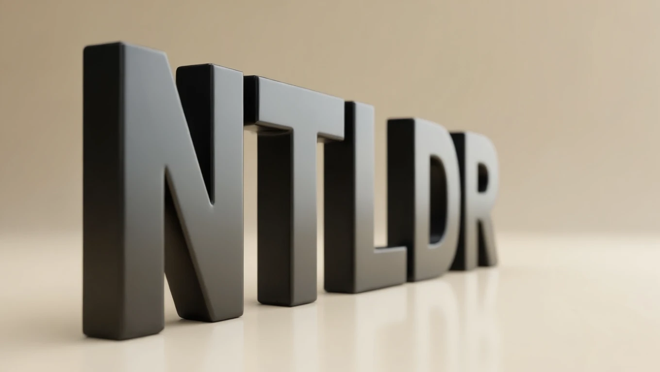 Fekete 3D felirat az NTLDR rövidítéssel, világos háttér előtt.