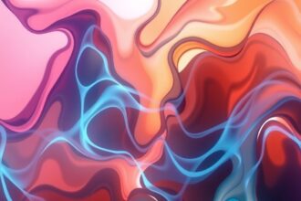 Absztrakt színek és formák, technológiai háttér