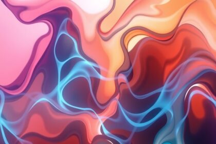 Absztrakt színek és formák, technológiai háttér