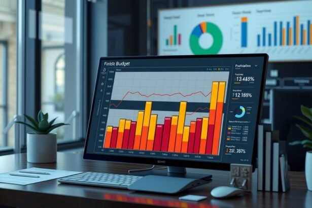 Pénzügyi költségvetési sablon grafikonokkal és táblázatokkal