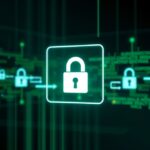 Zöld háttér előtt látható lakat, ami az adatbiztonságot jelképezi.