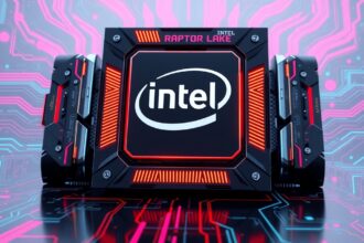 Intel Raptor Lake processzor bemutató grafika