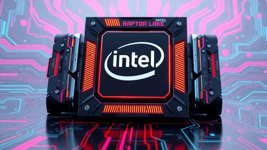 Intel Raptor Lake processzor bemutató grafika