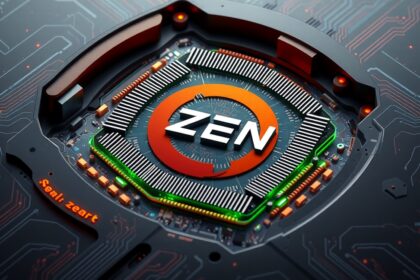AMD Zen 4 processzor és architektúra ábrázolása