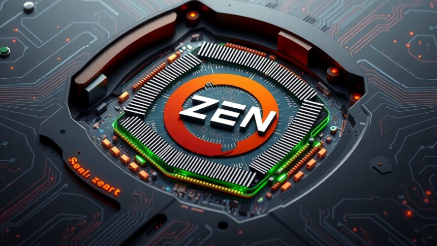 AMD Zen 4 processzor és architektúra ábrázolása