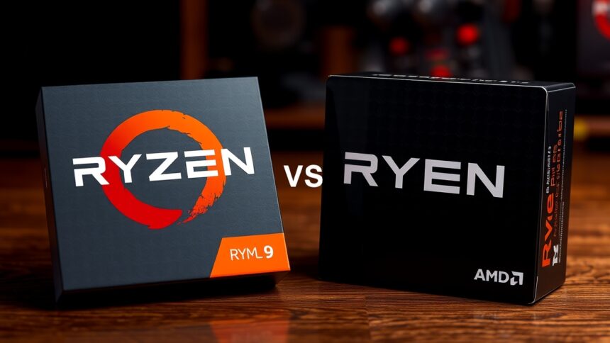 AMD Ryzen 9 és Ryzen 7 processzorok összehasonlítása.