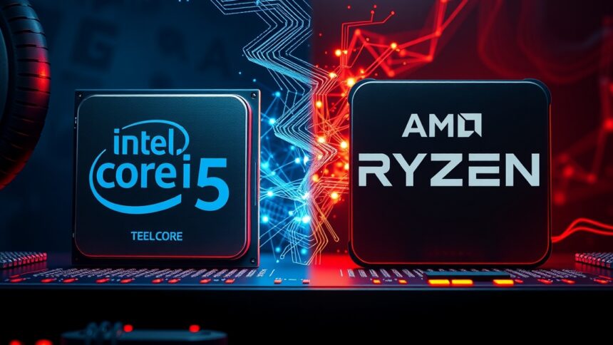 Intel Core i5 és AMD Ryzen 5 középkategóriás processzorok