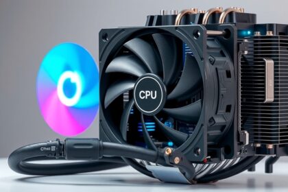 CPU hűtő ventilátor és hőleadó a számítógépben