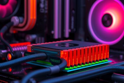 Modern CPU hűtő rendszer hőpasztával és hővezető lapkával