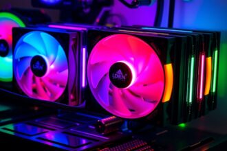 RGB világítású CPU hűtők modern számítógéphez