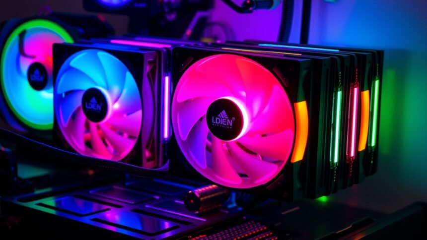 RGB világítású CPU hűtők modern számítógéphez