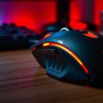 Gamer egér erőteljes háttérvilágítással és ergonomikus designnal