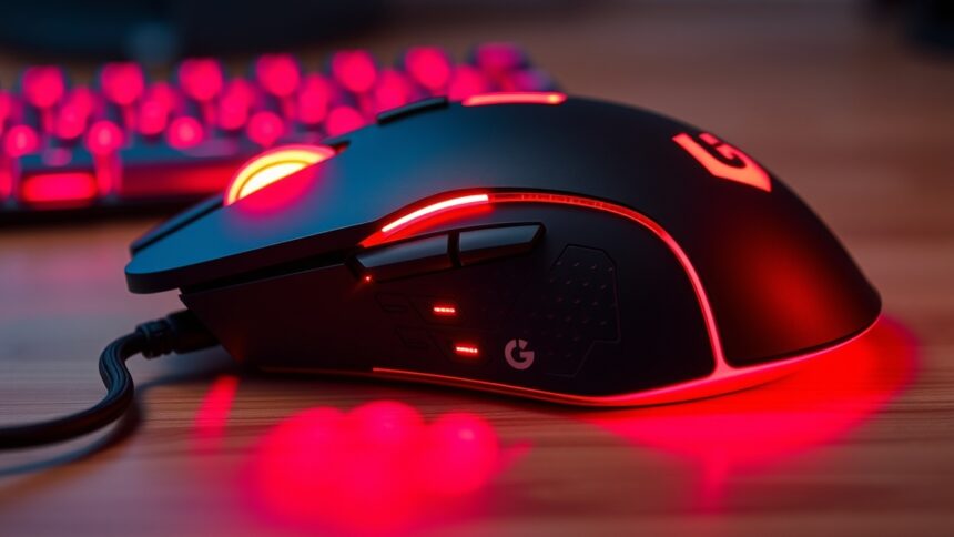 Gaming egér RGB világítással és programozható gombokkal