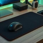 Gamer egérpad számítógépes játékhoz, sima felülettel és ergonomikus dizájnnal.