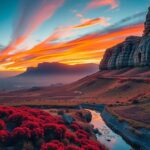 Gyönyörű táj HDR technológiával kiemelt színek és részletek