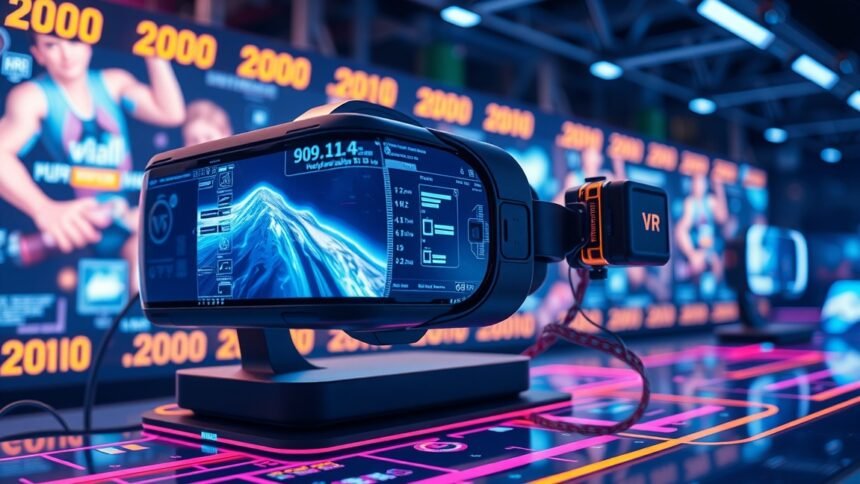 Fejlett VR headset kiemelkedő kijelzővel és szenzorokkal