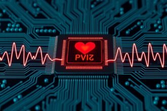 Processzor órajel és szívverés grafika ábrázolása