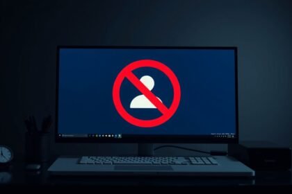 Számítógép képernyő a felesleges programok letiltásával kapcsolatos figyelmeztetéssel.