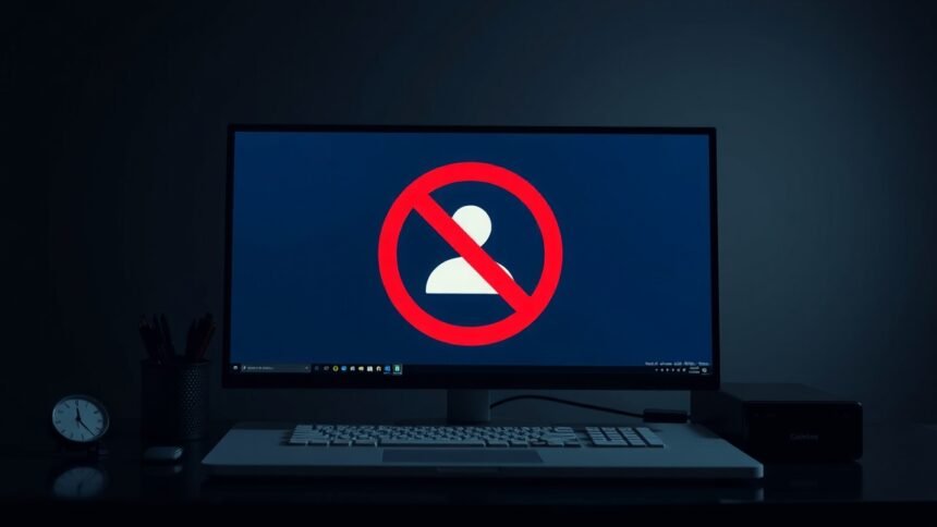 Számítógép képernyő a felesleges programok letiltásával kapcsolatos figyelmeztetéssel.