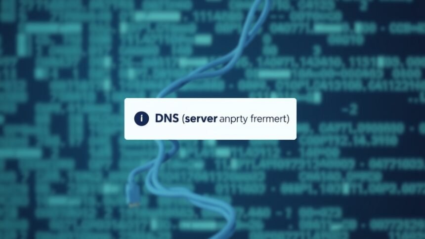 DNS hibajelzés a hálózatban, ami a szerver válaszának hiányára utal.