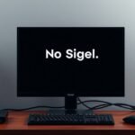 Monitor üzenete: Nincs jel a második monitor csatlakoztatásakor.