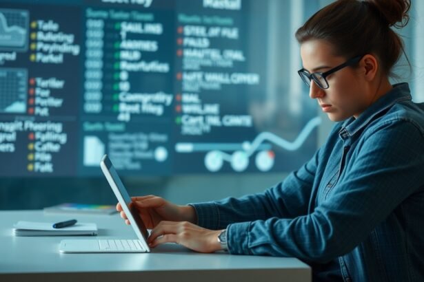 Nő számítógépes munkában, fájlok törlése és hibaelhárítás