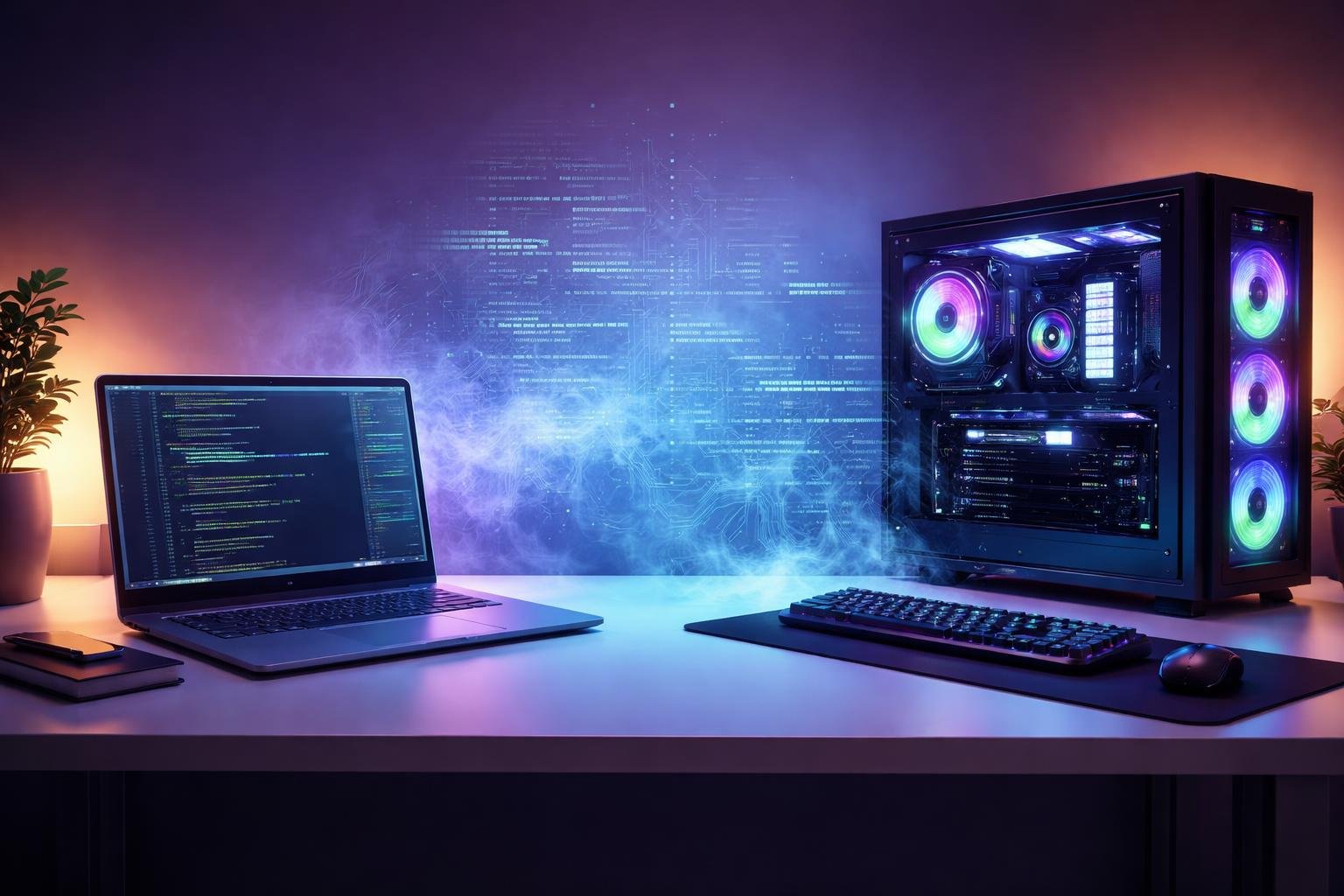 Laptop vs. asztali PC fejlesztési lehetőségek: költség, hordozhatóság és jövőbeli tervek.