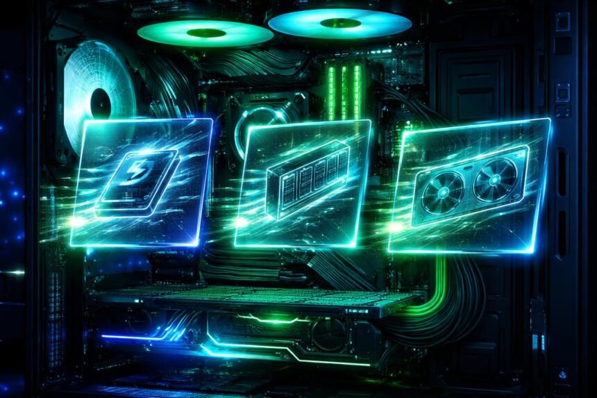 Diagram a SSD, RAM és GPU frissítés hatásáról a mindennapi használatban.
