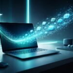 Laptopkép a felhasználói felületen, ahol ideiglenes fájlok törlése gyorsítja a rendszert.