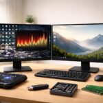 Laptop vagy asztali PC, amely OS-t telepít, és teljesítményjavítást vizsgál.